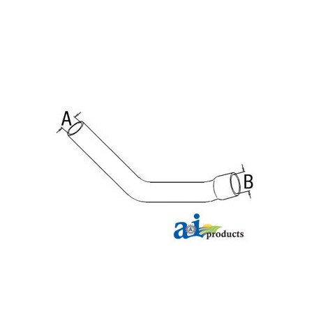 A & I Products Radiator Hose, Upper 19" x3" x3" A-548216R1